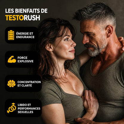 TestoRush - Votre dose quotidienne de soutien à la testostérone