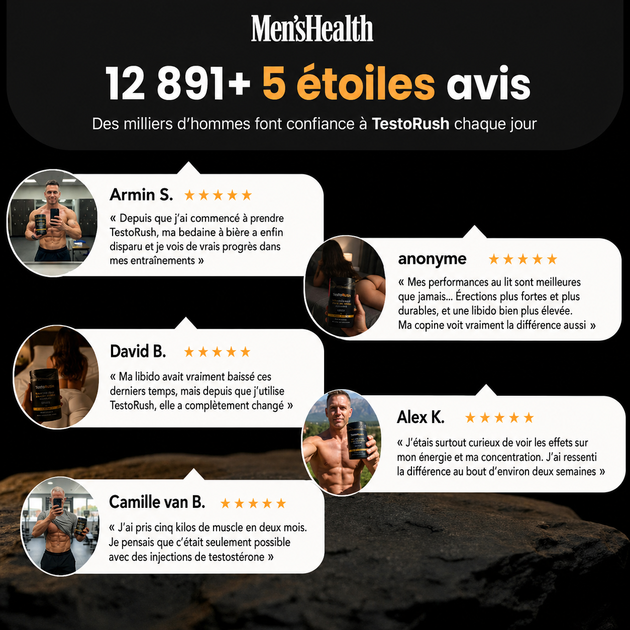 TestoRush - Votre dose quotidienne de soutien à la testostérone